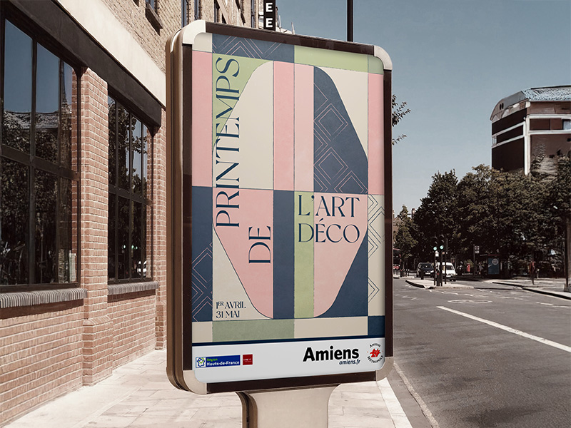 triptyque affiches jardin ville d'amiens